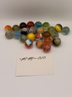 Vintage Mixed Glass Marbles Estate Collection Lot of 25 As Found Swirls Auction — photo 1