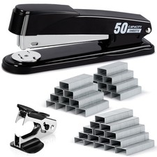 Deli Stapler Heavy Duty, Full Strip Staplers for Desk with 2000 Staples and S...