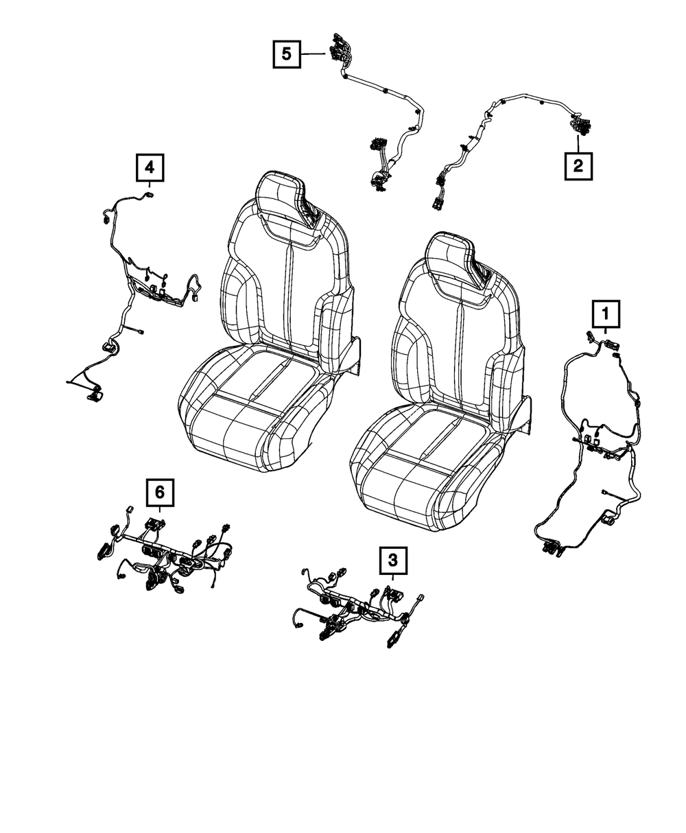 Genuine Mopar Seat Cushion Wiring 68427399AD