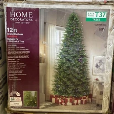 12 Ft Grand Duchess Twinkling FULL Balsam Fir LED Artificial Christmas Tree T37