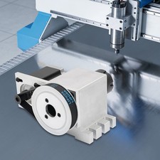 CNC 4th Axis Hollow Shaft Rotary Table Router Rotational Axis w/ 11x ER32 Collet