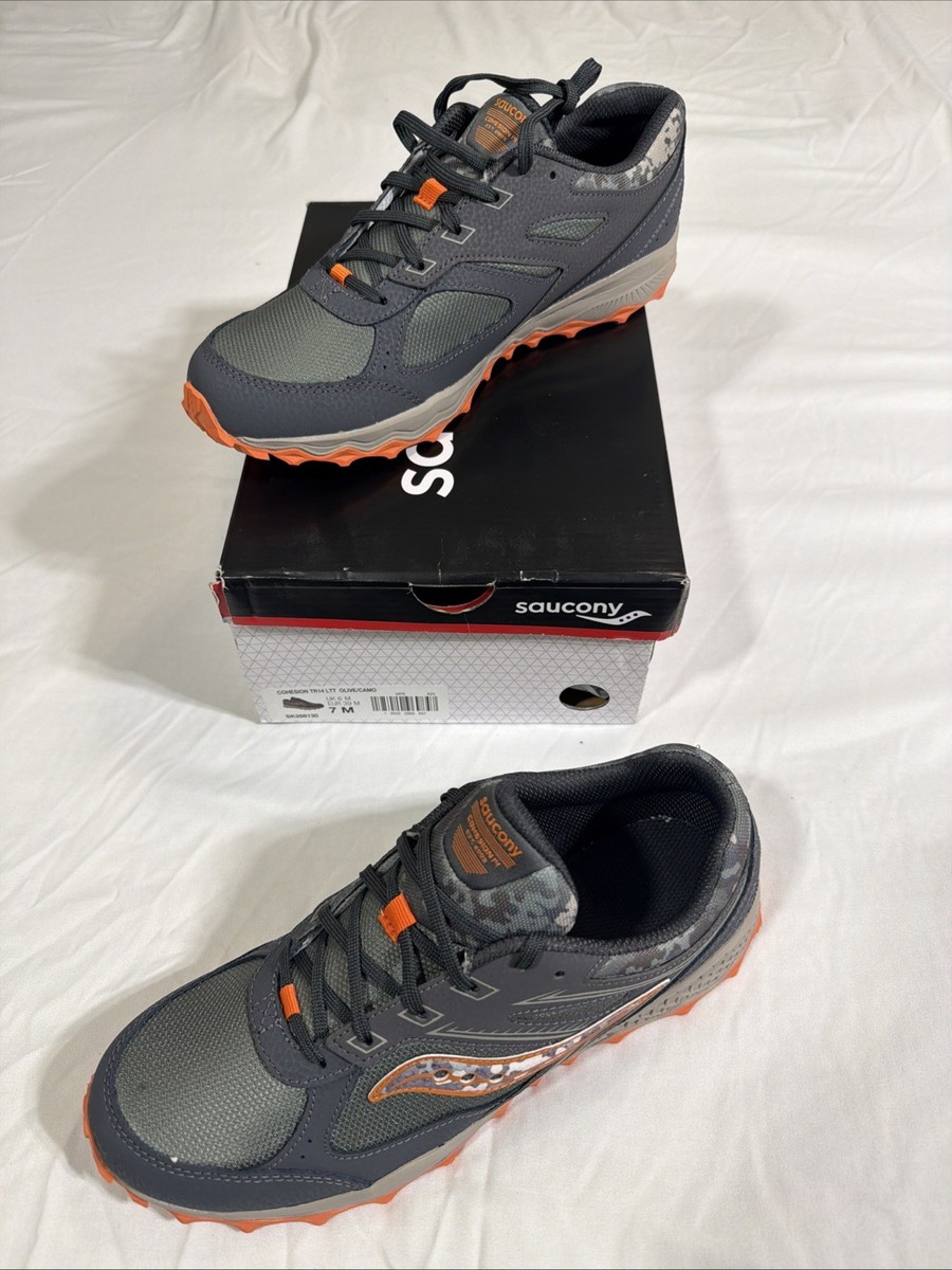 Saucony Cohesion TR14 LTT Trail Running Shoes Olive/Camo  display picture 2