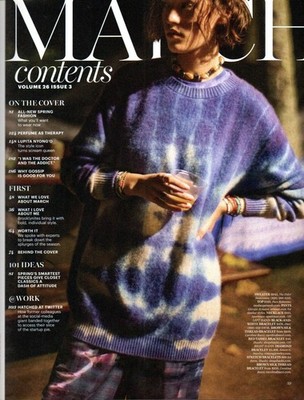 Marie Claire March 2019 Lupita Nyong'o Wallette Watson Elizabeth