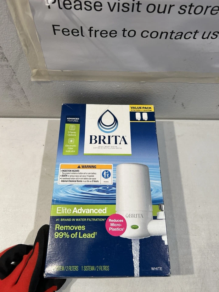 Brita Water Filter Faucet Mount System Elite Advanced White, Brita Elite Advance - Image 4 of 4