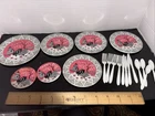 Vintage 1940's Ohio Art Tin Litho Children's 19 Piece Tea Set