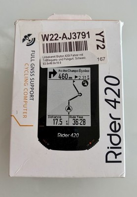 BRYTON GPS RIDER 420T MIT Trittfrequenzsensor und Herzfrequenzband HR