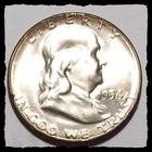 1954-S  FRANKLIN HALF DOLLAR ORIGINAL Mint Set NiceToning BU  #32D70 SILVER COIN