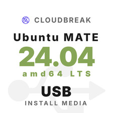 Ubuntu MATE 24.04 amd64 LTS Bootable/Live Install USB NEW