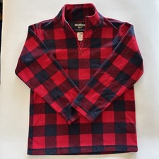 Oshkosh B'Gosh Youth Boys Quarter Zip Fleece Sweatshirt Size 8