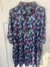 Maelreg Performance Polo Dazzling 3XL Multicolor Floral Lightweight Golf UPF 30