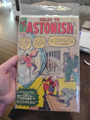 TALES TO ASTONISH #45 1963 *SECOND WASP!* Ant-Man SILVER AGE MARVEL! GOOD   Key