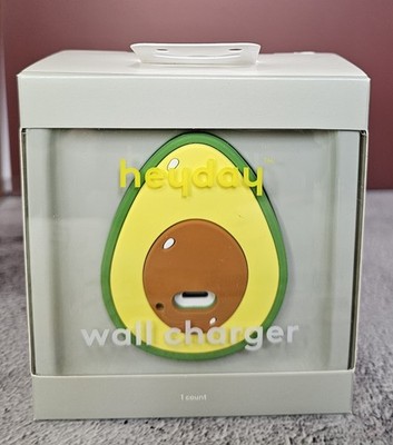 Heyday Cute Avocado Wall Charger High Speed USB-C Cable