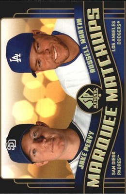 2008 SP Authentic Marquee Matchups #MM37 Jake Peavy/Russell Martin - BB