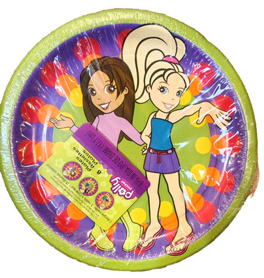 Birthday Party  7 in paper plate 8 ct Polly Pocket Dessert Hallmark 3 designs