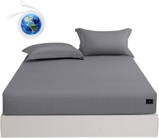 Grounding Sheets Twin Size Premium Cotton for Healthy Sleep Therapy, Deep Pocket