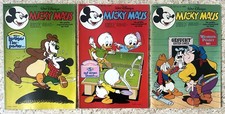 3 x MICKY MAUS - 1980 - Donald Duck, Goofy - Comic Sammlung - Comic Konvolut