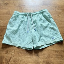 SOUTHERN TIDE Seersucker Green Preppy Swim Suit Trunks Mens Large Fish