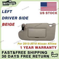 Left Driver Side Sun Visor W Lights Fits For 2013-2018 Nissan Altima96401-3ta2a Left Driver Side Sun Visor W Lights Fits For 2013-2018 Nissan Altima96401-3ta2a