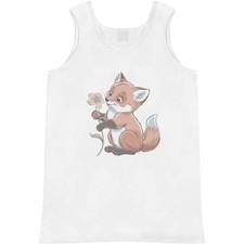 'Flower Fox' Adult Vest / Tank Top AV050662