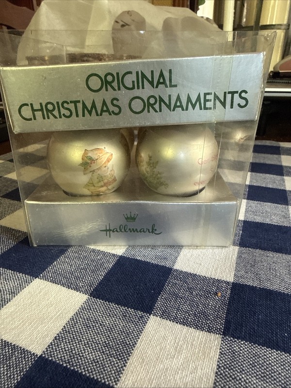 Hallmark Original Ornaments “Little Miracles” By Ruth Morehead Set Of 4 1980s