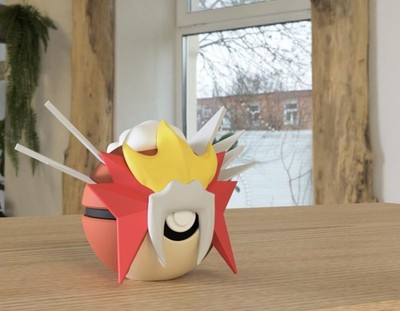 Pokeball Entei 3D Druck Pokemon Deko Sammlerstück Figur