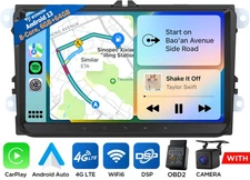 Eonon VWX6S 9" Car Play Stereo GPS Radio Android 13 8-Core Head Unit DSP For VW