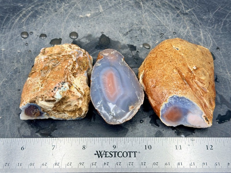 Killer A+ Swazi Rose Agate. Fairly Large Pieces.