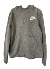 Nike Youth Medium Soft Gray Sweatshirt Thumb Hole Hoodie.