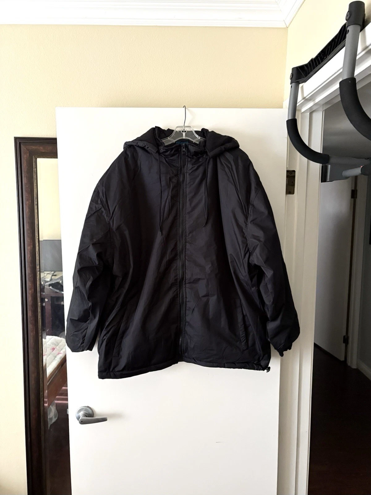 Sam’s Men’s Black Hooded Zip Up Jacket Coat Warm Winter Large
Opens in a new window or tab