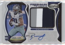 2021 Certified Freshman Fabric Mirror Signatures /499 Simi Fehoko Rookie Auto RC