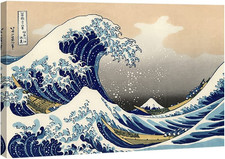 Great Wave of Kanagawa Katsushika Hokusai Giclee Canvas Prints Wall Art Abstract