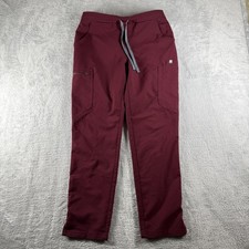Figs Scrub Pants Womens Small Petite Red Yola Skinny Technical Collection Po1778