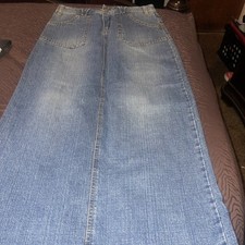 Vintage UNIONBAY Denim Maxi Skirt Size 3 Skirt long