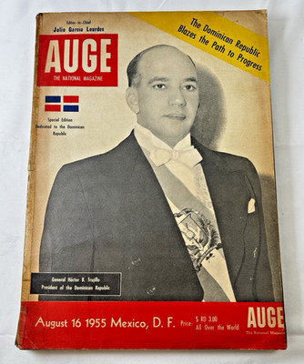 Rare AUGE Mexico National Magazine Dominican Republic August 16 1955 Special Ed