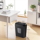 Bonsaii 6 Sheet Cross Cut Paper Shredder, Compact Shredder for Home and Small