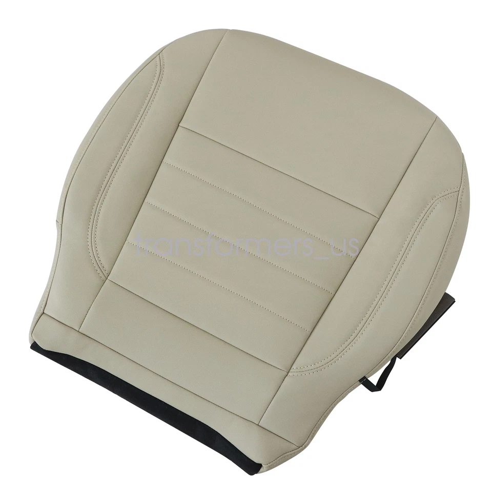 Fits 2013-2016 Ford Escape Titanium SE Driver & Passenger Leather Cover Lt Gray - Image 3 of 4