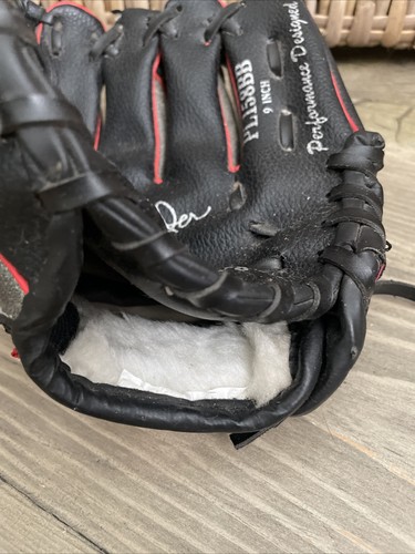 "Guante de béisbol Rawlings negro 9"" T-Ball PL158BB Alex Rodríguez modelo jugadores" - Imagen 4 de 6