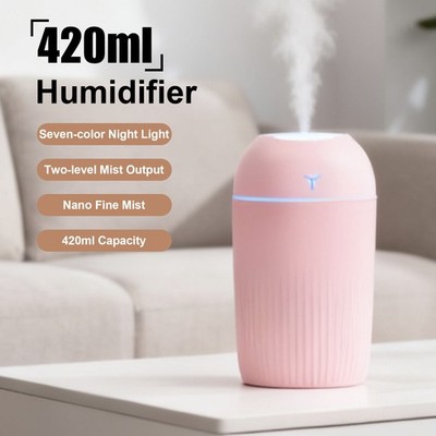 Large Capacity 420ML Portable Humidifier Long lasting Moisture Solution