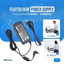 Genuine Fujitsu 60W AC Power Adapter for fi-5530C fi-5530C2 Scanner