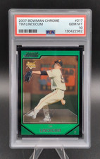 2007 Bowman Chrome Tim Lincecum #217 Rookie Card RC Graded PSA 10 GEM MT Giants