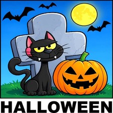 30 Custom Cartoon Happy Halloween Night Personalized Address Labels