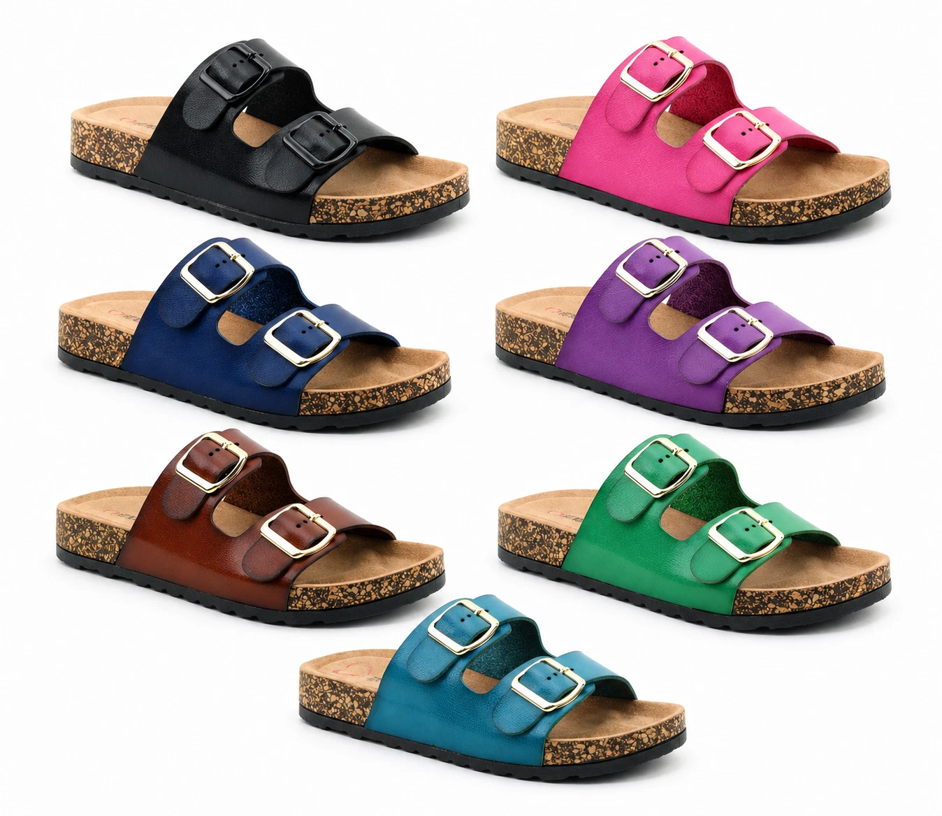 Ladies Heavenly Feet Sandals Sliders Buckle Colourful Bee Comfort Cork Footbed
Opens in a new window