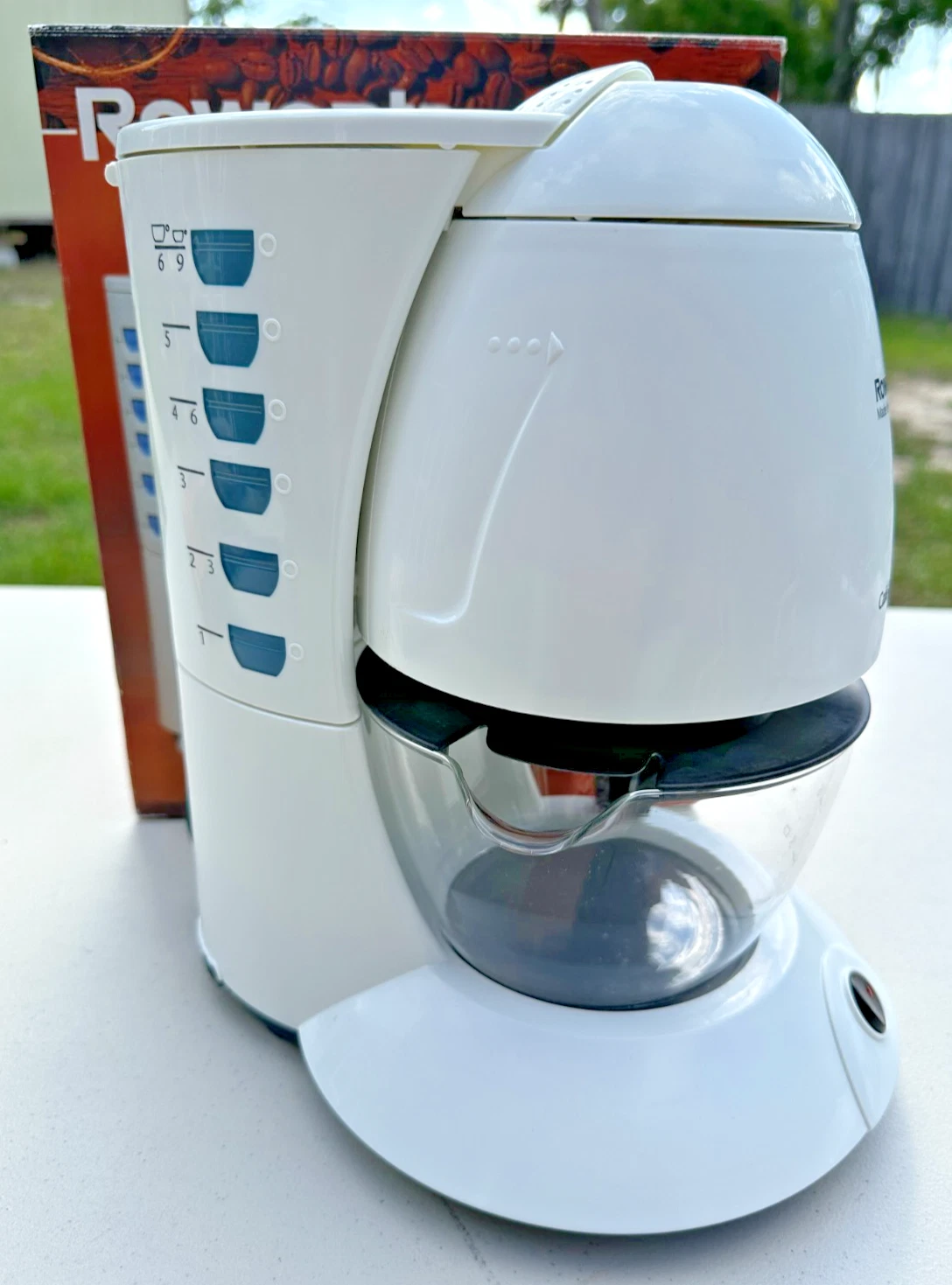 VINTAGE ROWENTA CAFE FORMA MADE IN GERMANY COFFEE MAKER WHITE NEW IN BOX