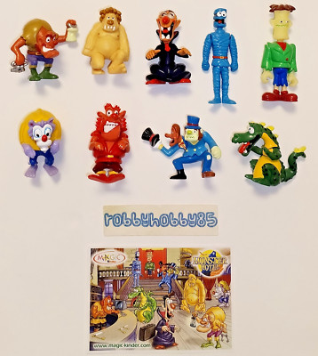 MONSTER HOTEL COMPLETE SET 9 FIGURES WITH PAPERS KINDER SURPRISE HALLOWEEN 2004