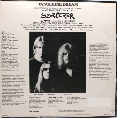 Tangerine Dream - Sorcerer (Soundtrack); Vinyl LP (1977) MCA-2277; VG+ - Foto 2 di 4