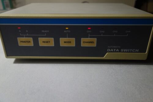 Automatic Data Switch 6 ports + 3 Câbles parallèle d'imprimante + alim Vintage - Photo 1/12