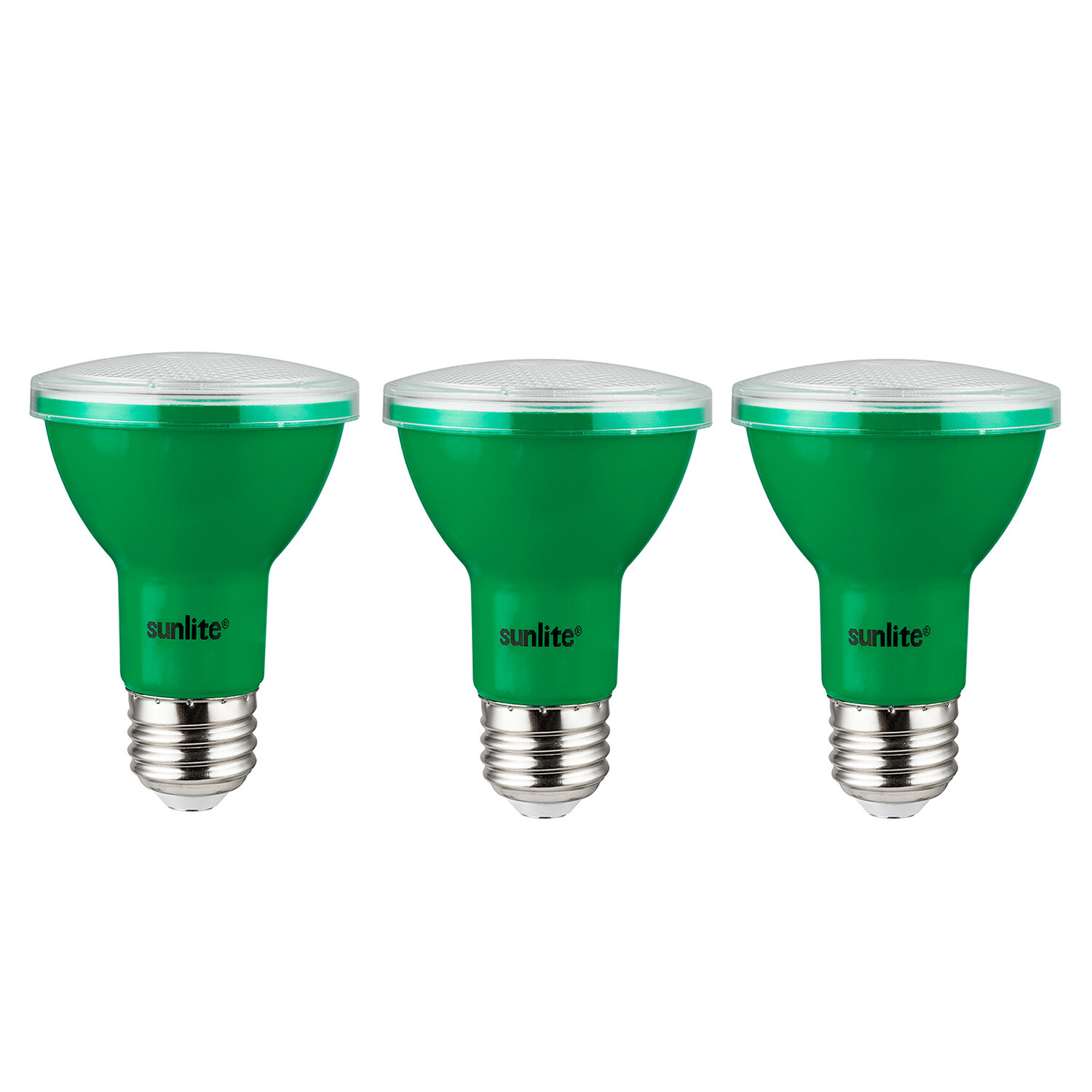 Diodesy 3PK LED Flood Green Light Bulbs, 3W, 50W, E26 Recessed Spotlight