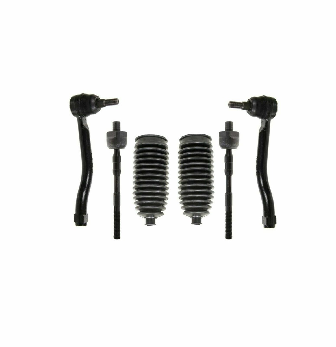 6pc Front Inner Outer Tie Rod Rack Boot Suspension For 2007 - 2013 Nissan Altima - Foto 12