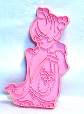 Wilton Precious Moments Vtg Cookie Cutter - Little Girl W/ Goose Birthday