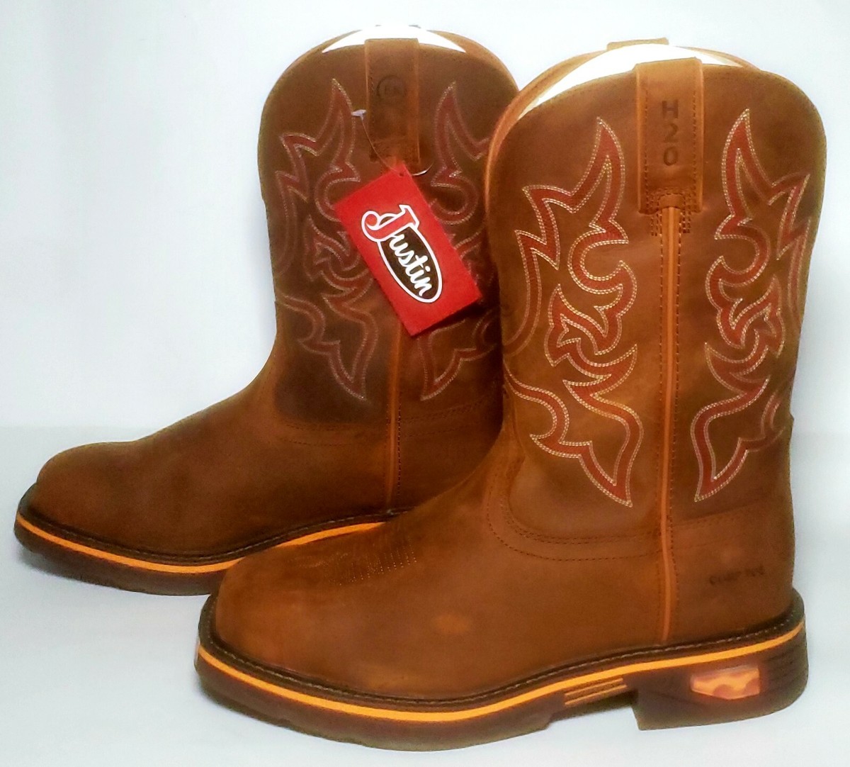 Justin CR4016 Resistor Composite Toe Western Work Boots 